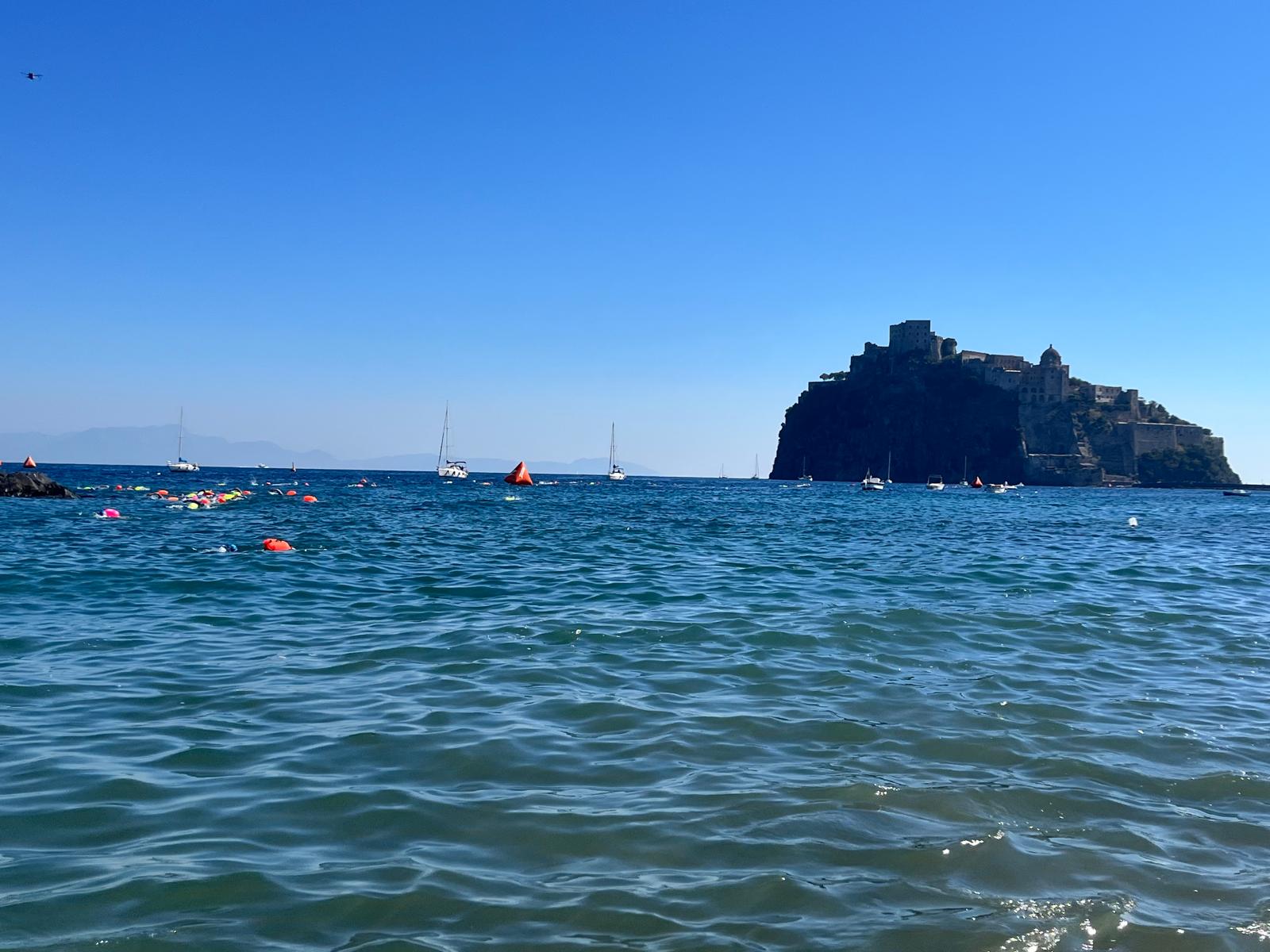 Ischia open-water swim — course with Aragonese Castle
