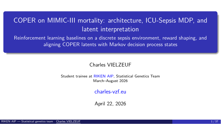 Preview of COPER latents slides