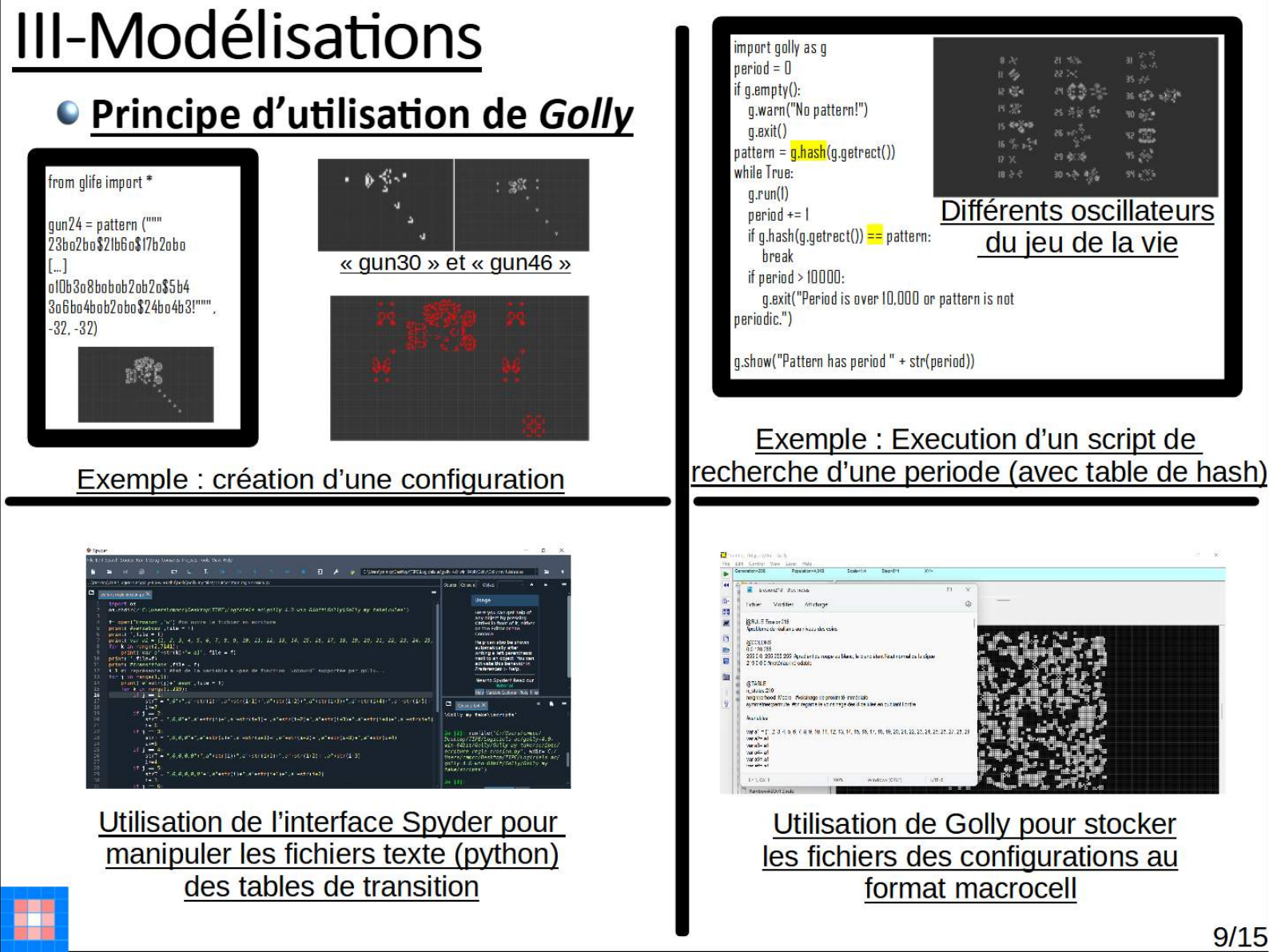 TIPE presentation — slide 9