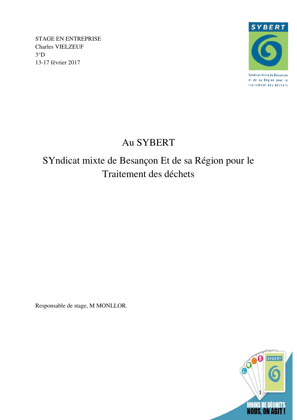 Sybert internship report — page 1